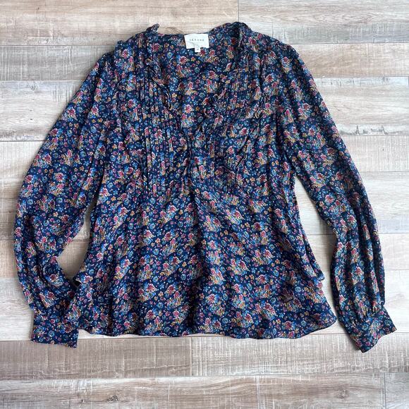 Sezane Tops - Sezane Celine Blouse English Countryside Floral - Size 34